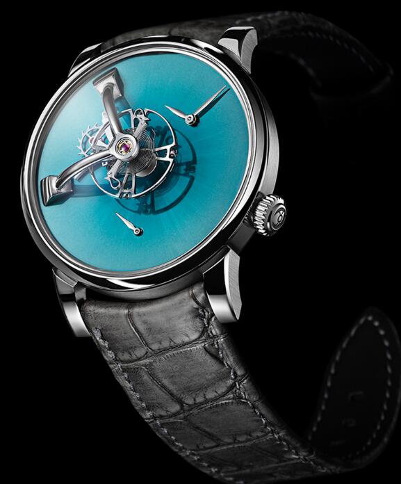 Review MB & F 51.SL.MS LM101 MB&F X H. MOSER AQUA BLUE watch replica - Click Image to Close